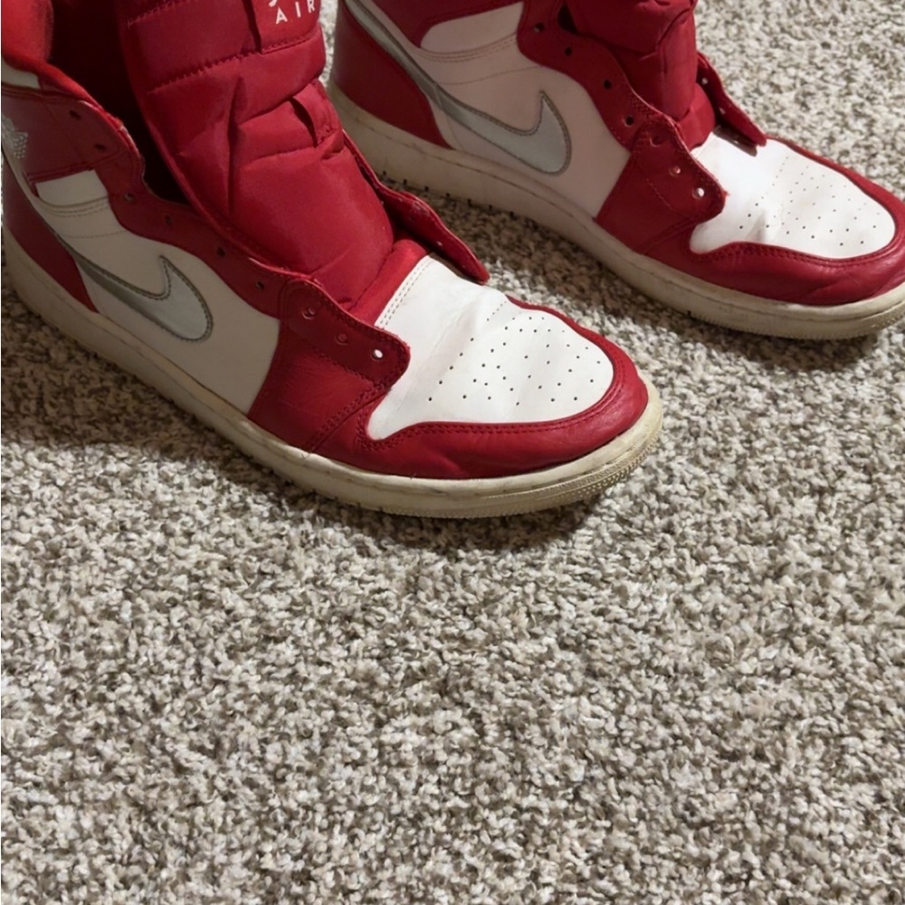 Nike Red and White Athletic Shoes